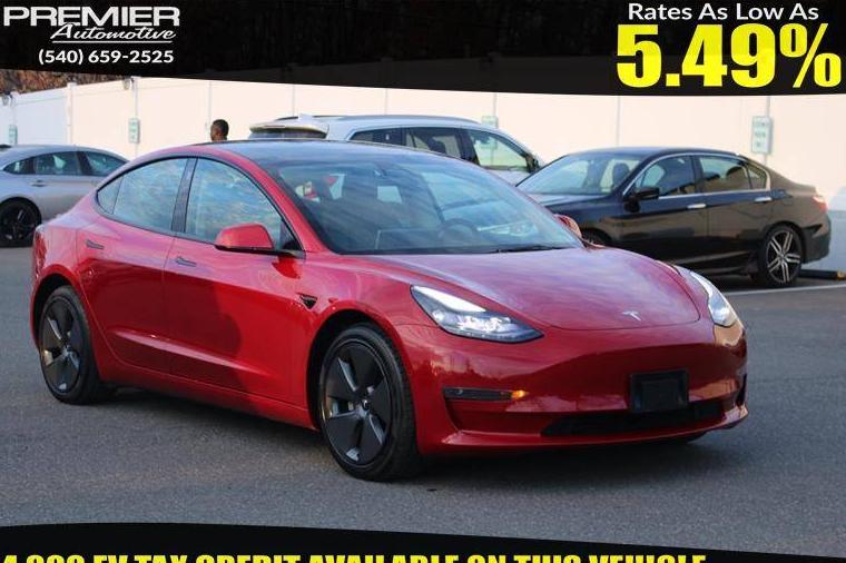 TESLA MODEL 3 2022 5YJ3E1EAXNF370354 image